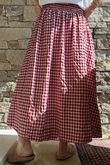 Nonni Gingham Ripley Skirt Sangria
